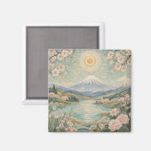 モザイク 春の静けさ マグネット (正面/裏面)