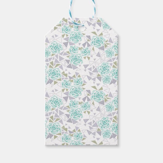 モザイク、花 ギフトタグ (正面)