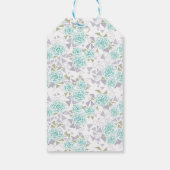 モザイク、花 ギフトタグ (裏面)