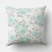 モザイク、花 クッション (裏面)