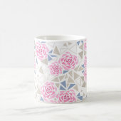 モザイク、花 コーヒーマグカップ (中央)