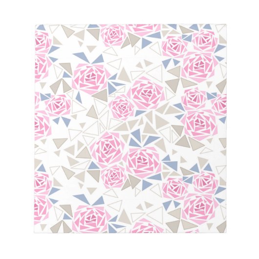 モザイク、花 ノートパッド (正面)