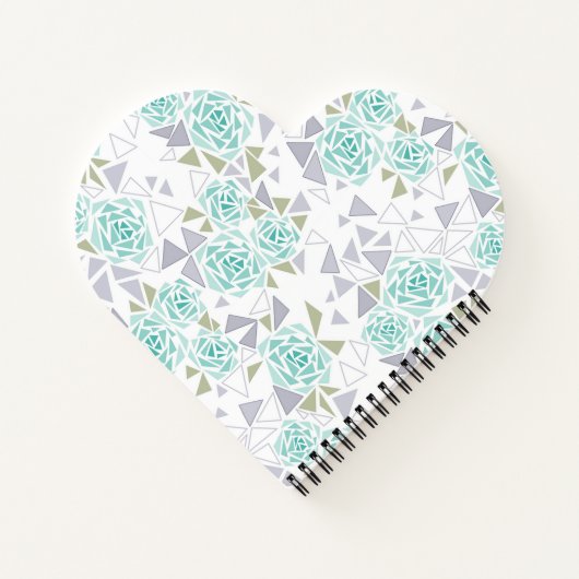 モザイク、花 ノートブック (裏面)