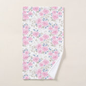 モザイク、花 バスタオルセット (ハンドタオル)