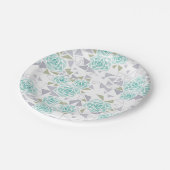 モザイク、花 ペーパープレート (アングル)