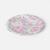 モザイク、花 ペーパープレート (アングル)