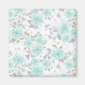 モザイク、花 マグネット (正面)