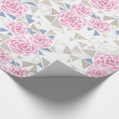 モザイク、花 ラッピングペーパー (角)