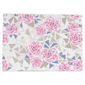 モザイク、花 ラージペーパーバッグ (裏面)