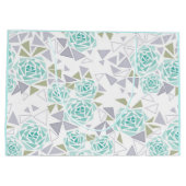 モザイク、花 ラージペーパーバッグ (裏面)