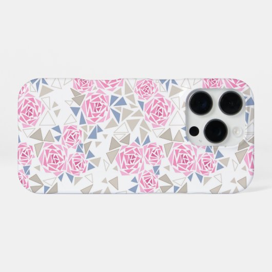 モザイク、花 iPhoneケース (裏面横)
