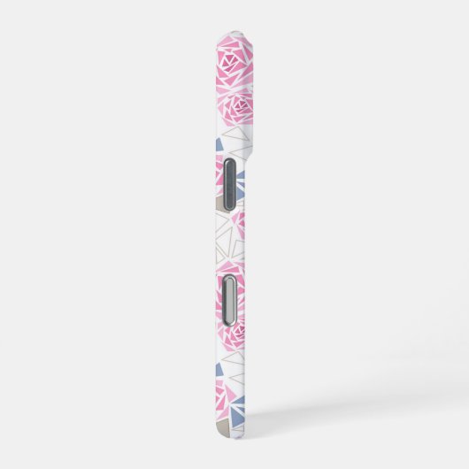 モザイク、花 iPhoneケース (右側面)