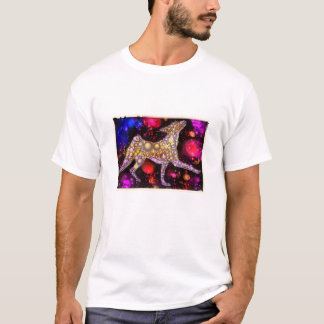 モザイクBasenji Tシャツ