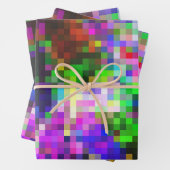 モザカラフルイクパターン2のラッピング紙 ラッピングペーパーシート (インサイチュ)