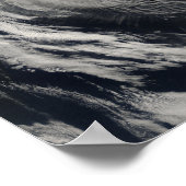 モザンビークに接近する熱帯低気圧飛行 ポスター (角)