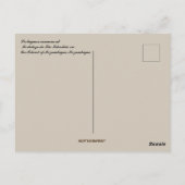 モザンビークのポルトガルの大砲 ポストカード (裏面)