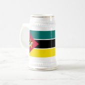 モザンビークの旗 ビールジョッキ (正面左)