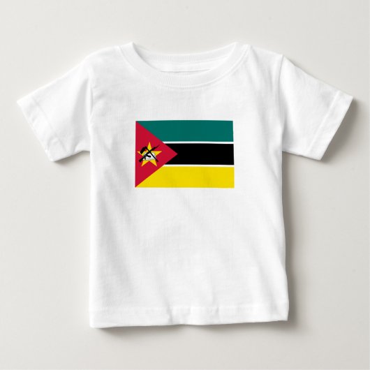 モザンビークの旗 ベビーTシャツ (正面)