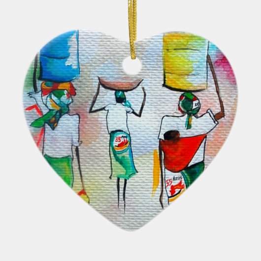 モザンビークの独立! セラミックオーナメント (正面)