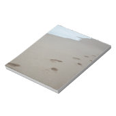 モザンビークの白いビーチの足跡 ノートパッド (回転)