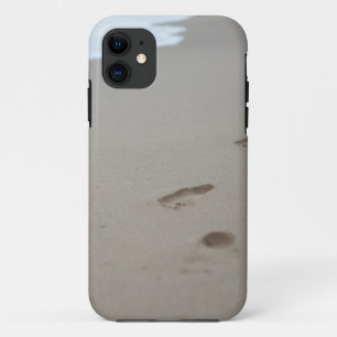 モザンビークの白いビーチの足跡 iPhone 11 ケース