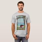 モザンビークの釣り船のキャラクターポスター Tシャツ (正面フル)