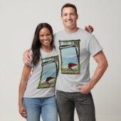 モザンビークの釣り船のキャラクターポスター Tシャツ (ユニセックス)