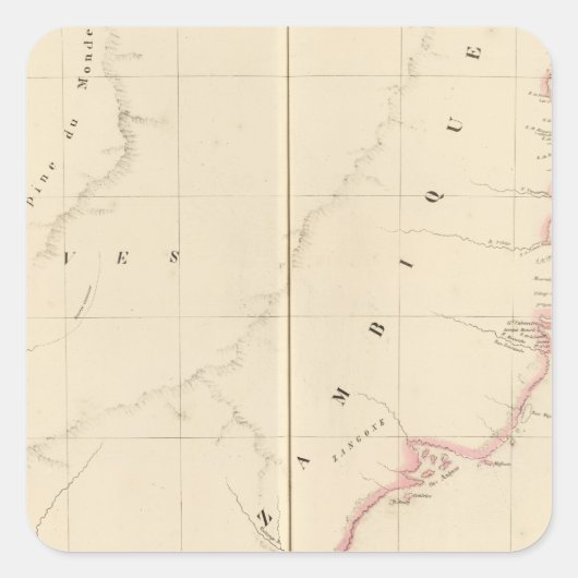 モザンビークアフリカ47 スクエアシール (正面)