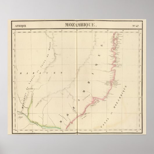 モザンビークアフリカ47 ポスター (正面)