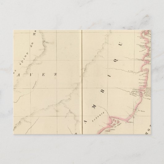 モザンビークアフリカ47 ポストカード (正面)