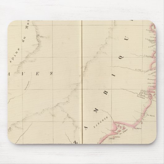 モザンビークアフリカ47 マウスパッド (正面)