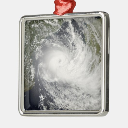 モザンビークシャンヌの熱帯低気圧地帯 メタルオーナメント (左)