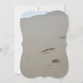 モザンビークビーチの足跡