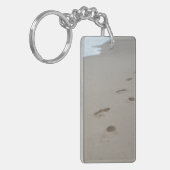 モザンビークビーチの足跡 キーホルダー (正面左)