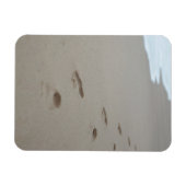 モザンビークビーチの足跡 マグネット (横)