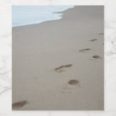 モザンビークビーチの足跡 ワインラベル (シングルラベル)