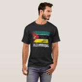 モザンビーク国旗モザンビーク国旗T型 Tシャツ (正面フル)