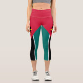 モザンビーク国旗 カプリレギンス (正面)