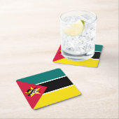 モザンビーク国旗 スクエアペーパーコースター (インサイチュ)