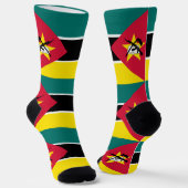 モザンビーク国旗 ソックス (傾斜あり)