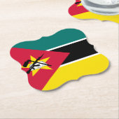 モザンビーク国旗 ペーパーコースター (アングル)