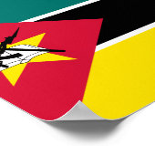 モザンビーク国旗 ポスター (角)