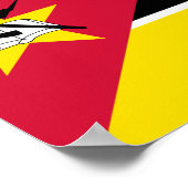 モザンビーク国旗 ポスター (角)