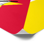 モザンビーク国旗 ポスター (角)