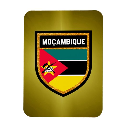 モザンビーク国旗 マグネット (縦)