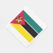 モザンビーク国旗（国旗）（アフリカ） スタンダードランチョンナプキン (角)