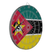 モザンビーク国旗（国旗）（アフリカ） ダーツボード (正面左)