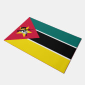 モザンビーク国旗（国旗）（アフリカ） ドアマット (アングル)