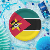 モザンビーク国旗（国旗）（アフリカ） ペーパープレート (パーティー)