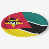 モザンビーク国旗（国旗）（アフリカ） ペーパープレート (アングル)